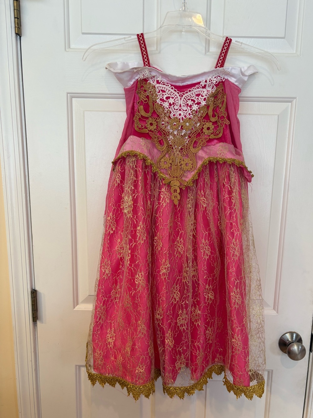 Bibei Beiniu Princess Aurora Costume Dress Girls Size 110 Pink 4T 5T Halloween